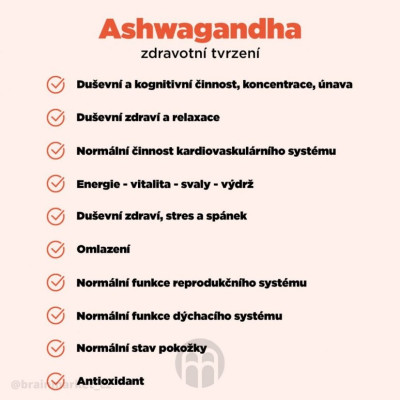 BrainMax Pure Ashwagandha BIO prášek, 200 g