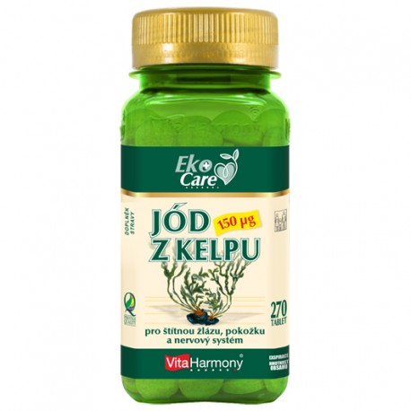 Jód z kelpu 150 µg (270 tbl.) Eko