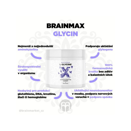 BrainMax Glycin, 500 g