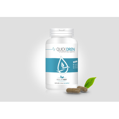 Healthy way QUICK DREN – Odvodňující a detoxikační kapsle 60cps., PegraStore.cz