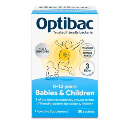 Optibac Babies & Children (Probiotika pro miminka a děti) 30 x 1,5g sáček