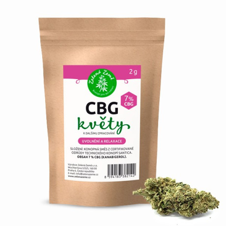 CBD květy 12% k dalšímu zpracování 2 g
