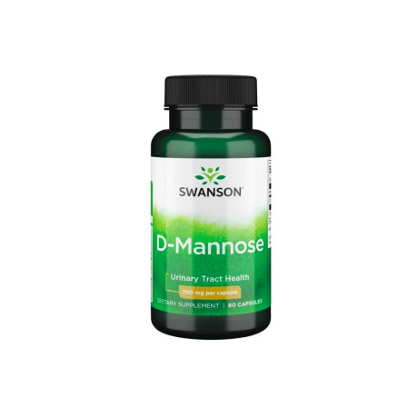 Swanson D-Mannose (D-manóza), 700 mg, 60 kapslí