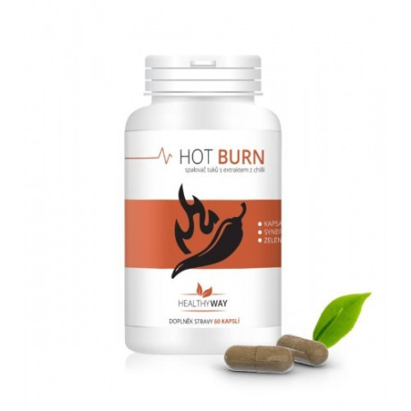 HOT BURN duo pack spalovač tuků s chilli papričkami 120 kapsli, pegrastore.cz