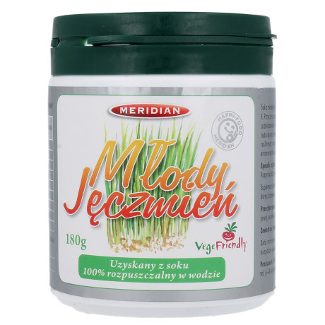Meridian Šťáva z mladého ječmene prášek (extrakt) 180 g590