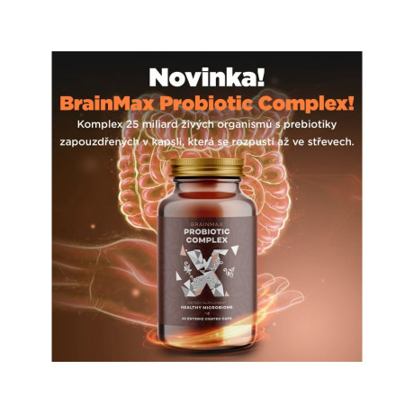 BrainMax Probiotic Complex (Probiotika), 60 enterosolventních kapslí