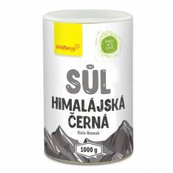 Wolfberry Himalájská sůl černá Kala Namak 1 kg - dóza