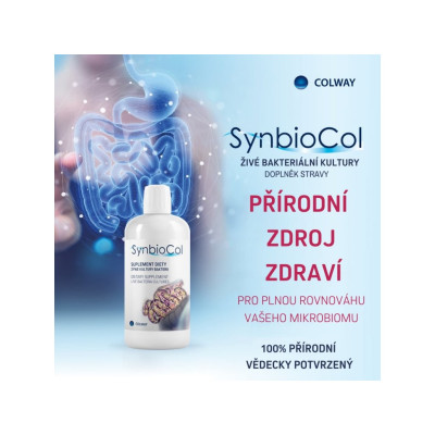 SynbioCol - Živé synbiotikum podpora střevního mikrobiomu 500 ml Colway