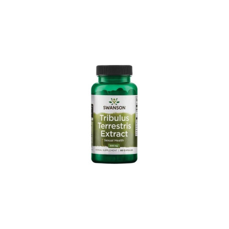 Swanson Tribulus Terrestris Extract, Kotvičník extrakt, 500 mg, 60 kapslí