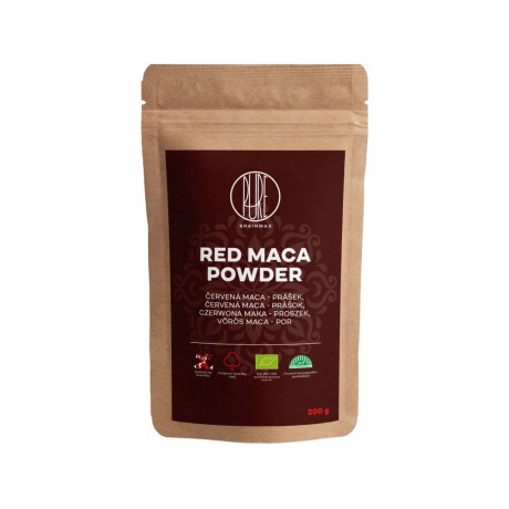 BrainMax Pure Maca červená BIO prášek, 200 g, PegraStore.cz