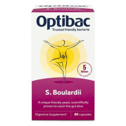 Optiback Saccharomyces Boulardii (Probiotika při průjmu) 80 kapslí