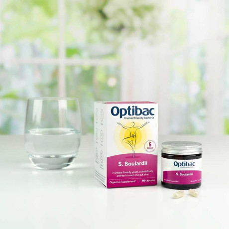 Optiback Saccharomyces Boulardii (Probiotika při průjmu) 80 kapslí