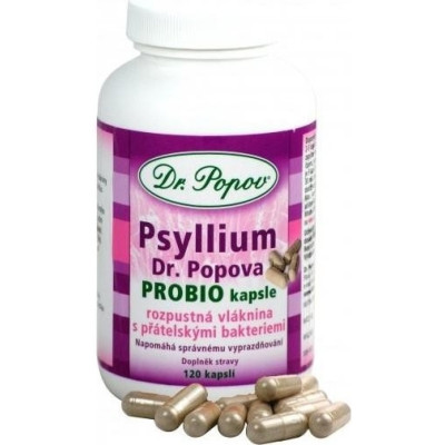 Psyllium Dr. Popova PROBIO kapsle, 120 ks, PegraStore.cz