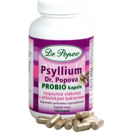 Psyllium Dr. Popova PROBIO kapsle, 120 ks, PegraStore.cz