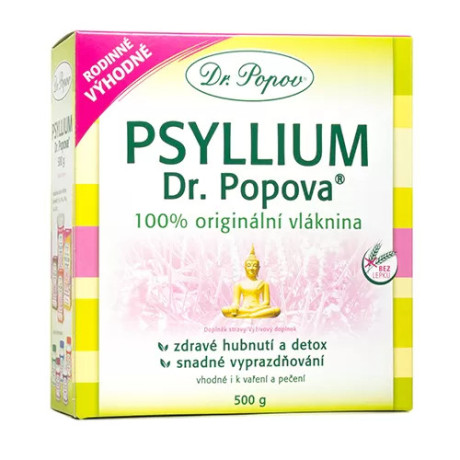 Vláknina Psyllium Dr. Popova 500 gr, PegraStore.cz