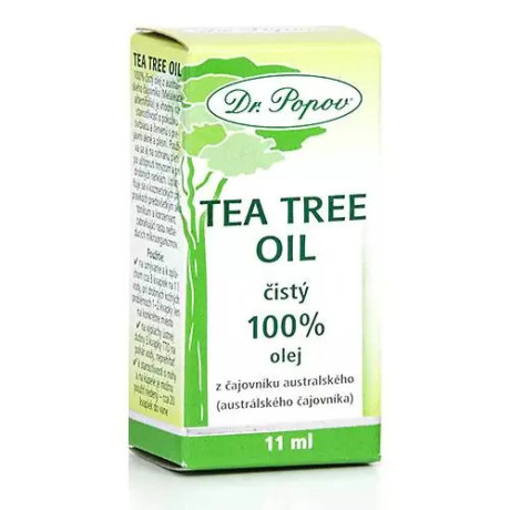 Dr.Popov Tea Tree Oil 100%, 11 ml, antiseptické účinky