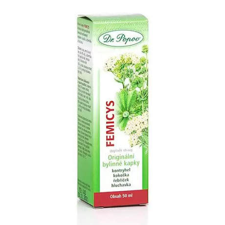 Dr. Popov Femicys, originální bylinné kapky, 50 ml, PegraStore.cz