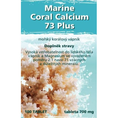 Naturgreen Marine Coral Calcium 73 Plus 100ks, 700mg,pegrastore.cz