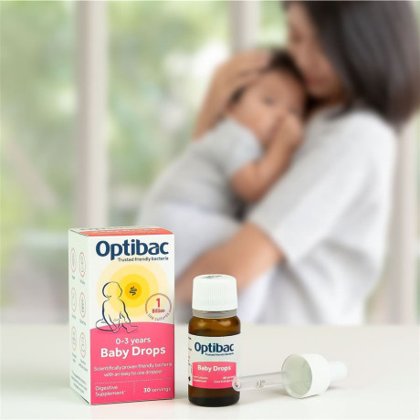 Optibac Baby Drops (Probiotika pro děti v kapkách) 10ml