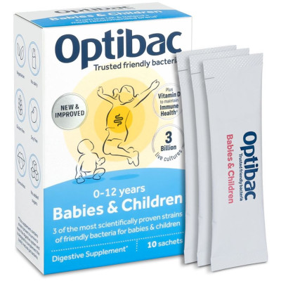 Optibac Babies & Children (Probiotika pro miminka a děti) 10 x 1,5g sáček