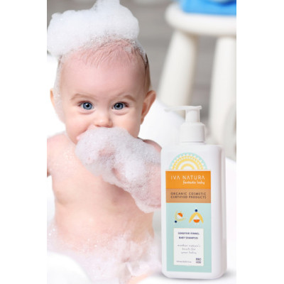 IVA NATURA Organický dětský šampón s aloe vera a fenyklem, 350 ml