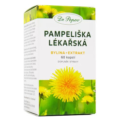 Dr.Popov Pampeliška lékařská (bylina + extrakt), 60 kapslí