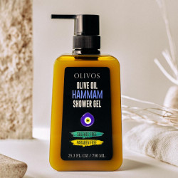 OLIVOS Sprchový gel s extra panenským olivovým olejem a vůní hammam, 750 ml
