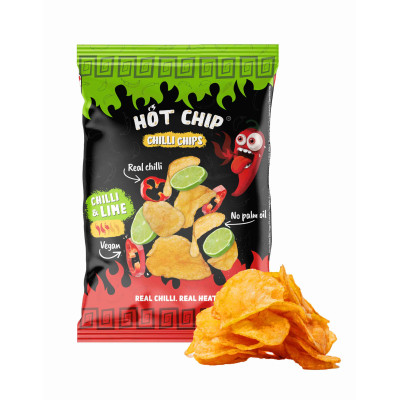 Hot chio POTATO CHIPS CHILLI AND LIME 80 G