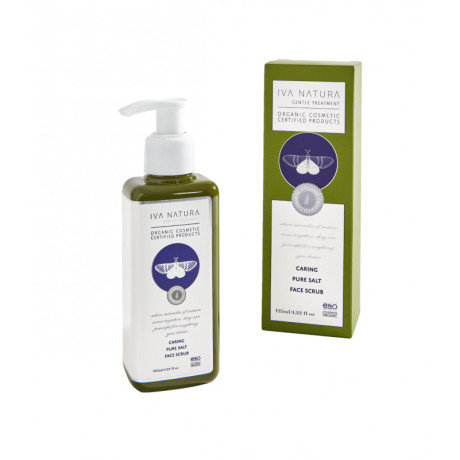 IVA NATURA Organický pleťový peeling s minerální soli, 125 ml