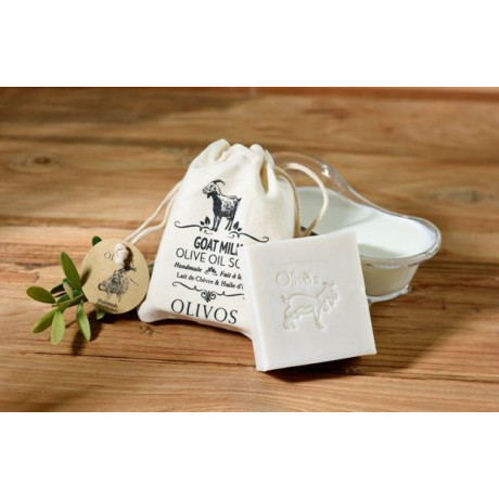 OLIVOS Mýdlo s extra panenským olivovým olejem a kozím mlékem, 150g, PegraStore.cz