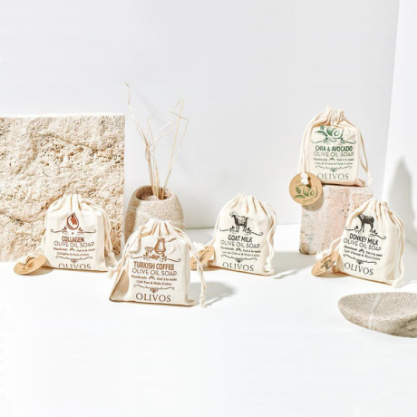 OLIVOS Mýdlo s extra panenským olivovým olejem a kozím mlékem, 150g