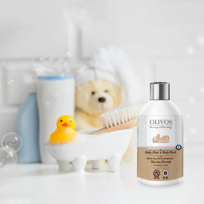 OLIVOS Dětský šampón s extra panenským olivovým olejem, 400 ml