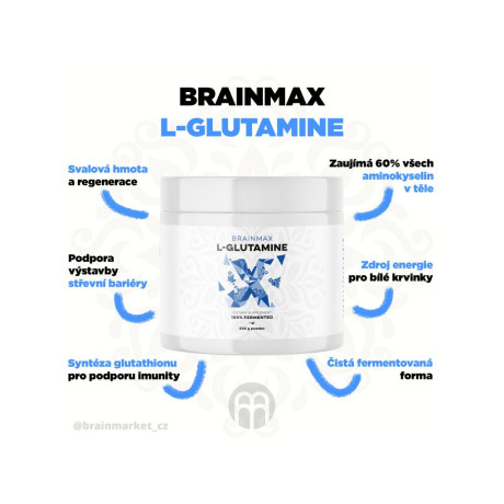BrainMax L-Glutamine, L-Glutamin 500 g