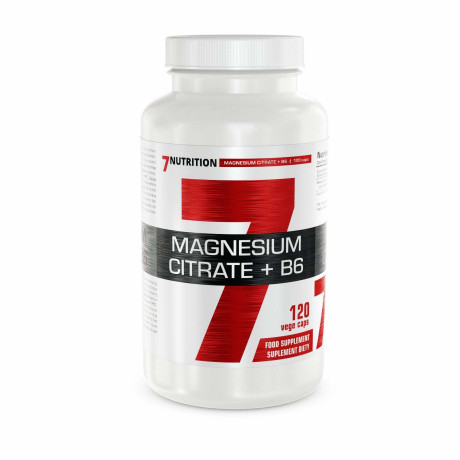 7 NUTRITION MAGNESIUM  CITRATE + B6 120 VEGE CAPS., PegraStore.cz