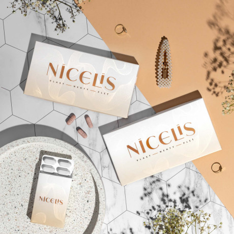 Nicelis –⁠ vitaminy a minerály na vlasy, nehty a pleť, 60 tablet