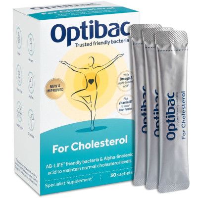 Optibac For Cholesterol (Probiotika při cholesterolu) 30 x 4,5g sáček
