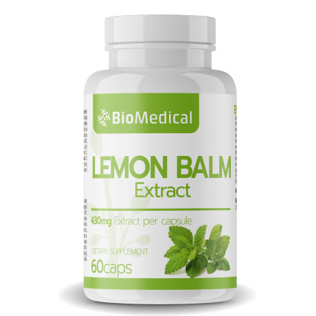 BioMedical Lemon Balm Extract - Extrakt z Meduňky lékařské 60 kaps, PegraStore.cz