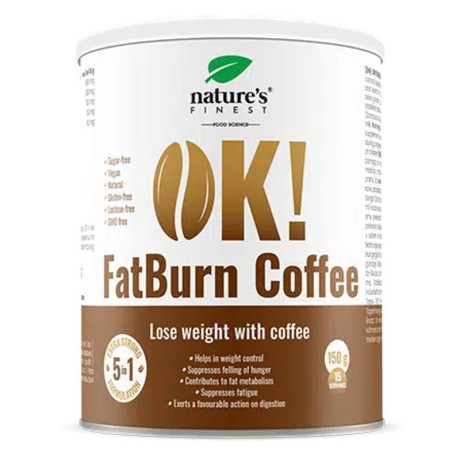 Nature's Finest OK! Fat Burn Coffee 150g, PegraStore.cz