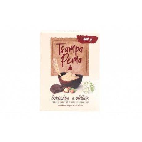 Tsampa Pema – Čokoláda a oříšek 400 gr, PegraStore.cz