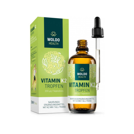 Woldo tekutý vitamín K2 MK7 50ml - 200 μg, PegraStore.cz