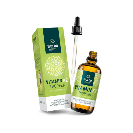 Woldo tekutý vitamín K2 MK7 50ml - 200 μg