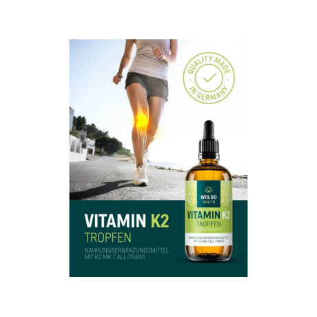 Woldo tekutý vitamín K2 MK7 50ml - 200 μg