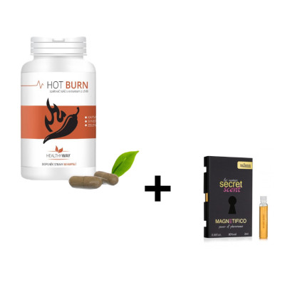 Healthy Way  HOT BURN spalovač tuků s chilli papričkami 60 kapsli, PegraStore.cz