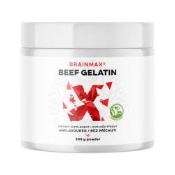 BrainMax Beef Gelatin, Grass-fed hovězí želatina, 500 g