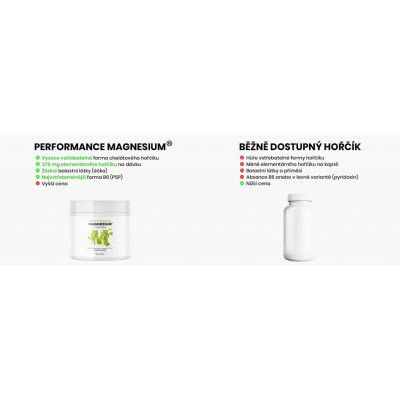 BrainMax Performance Magnesium® Powder (hořčík bisglycinát v prášku), 550 g
