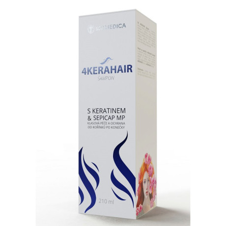 4KERAHAIR Šampon, S KERATINEM & AKOSKY AZUKI®, 210 ml