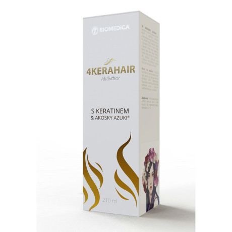 Biomedica 4KERAHAIR Aktivátor s KERATINEM & AKOSKY AZUKI®, 210 ml