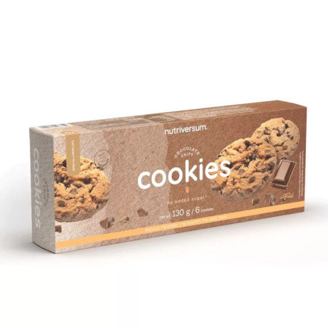 NUTRIVERSUM CHOCOLATE CHIP COOKIES, 130 G, PegraSTORE.cz