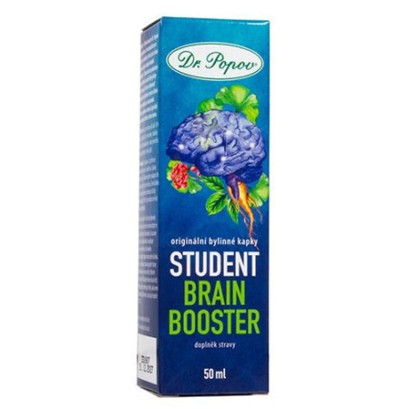 Dr. Popov STUDENT Brain booster, bylinné kapky, 50 ml