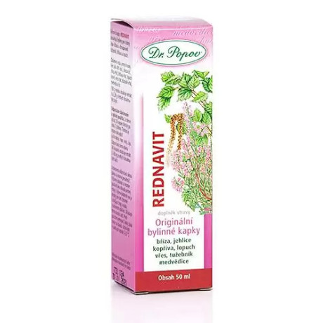 Dr.Popov Rednavit, originální bylinné kapky, 50 ml